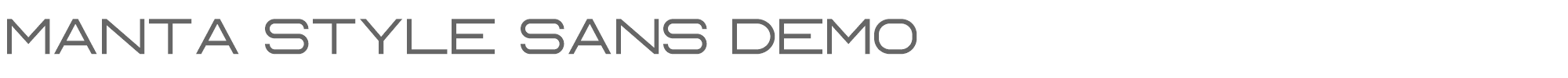 Manta Style Script Manta Style Sans DEMO.ttf font preview